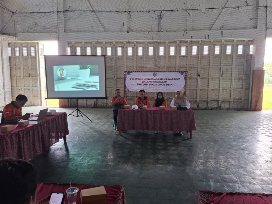 Pelatihan Kesiapsiagaan Menghadapi Bencana Skala Lokal Desa Digelar di GOR Desa Rakit